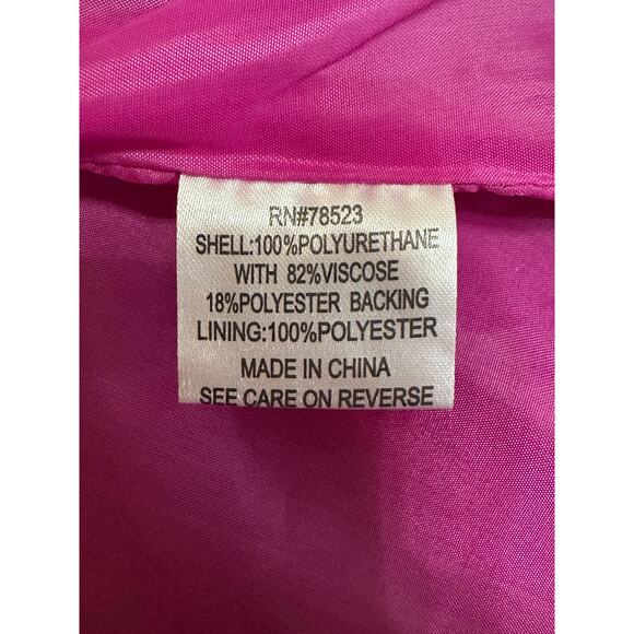 Luii Pink Purple Faux Leather Jacket Size Small NWT - Picture 6 of 8